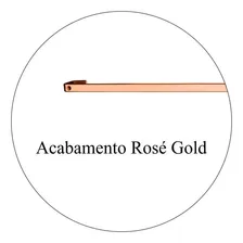 Barra Piatina 30cm Kit com 6 Ganchos Future Rose Gold Aço Carbonico Não oxida Suporte Cozinha Talher Lixeira Temperos Foto mini 4