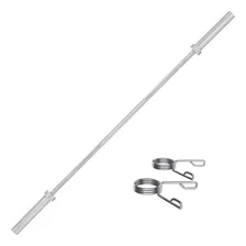 Barra Reta Olimpíca Supino Maciça 120cm + 2 Presilhas Foto mini 1