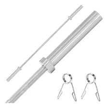 Barra Reta Olimpíca Supino Maciça 120cm + 2 Presilhas Foto mini 2