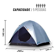 Barraca Acampamento 5 Pessoas Luna Mor + Colchão Casal Foto mini  2