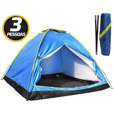 Barraca Acampamento Camping Pesca 3 Pessoas Impermeável Foto mini 1