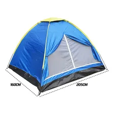 Barraca Acampamento Camping Pesca 3 Pessoas Impermeável Foto mini 3