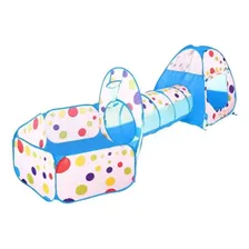 Barraca Cabana Toca TĂșnel Infantil 3x1 Piscina De Bolinhas Foto mini 1