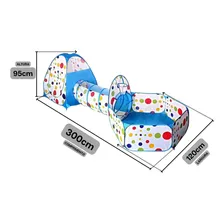 Barraca Cabana Toca TĂșnel Infantil 3x1 Piscina De Bolinhas Foto mini 3