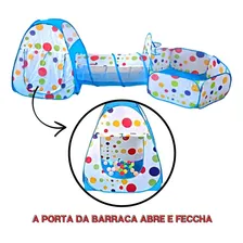 Barraca Cabana Toca TĂșnel Infantil 3x1 Piscina De Bolinhas Foto mini 4