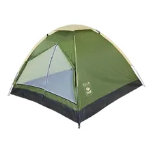 Barraca Camping 2 Pessoas Impermeável 300mm Casal Cor Verde Foto mini 1