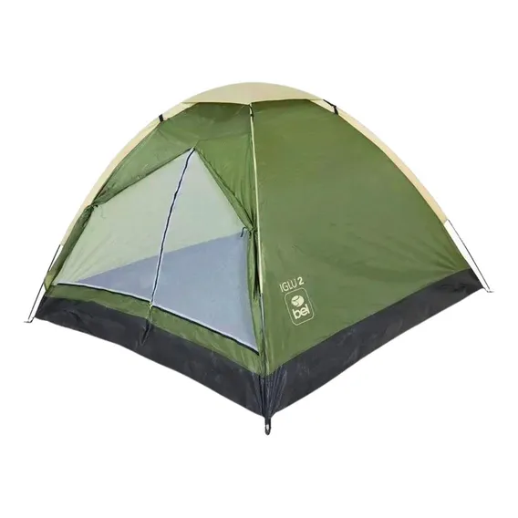 Barraca Camping 2 Pessoas Impermeável 300mm Casal Cor Verde Foto 1