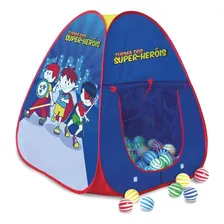 Barraca Castelo Infantil Com 100 Bolinhas Dos Super Her贸is Foto mini 1