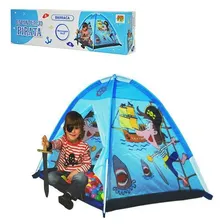 Barraca Esconderijo Pirata Tenda Infantil Toca Menino Grande Cor Azul Foto mini 2