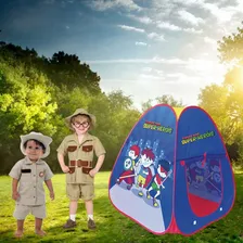 Barraca Grande Infantil Dobrável Cabana Super Heroi Menino Foto mini  3