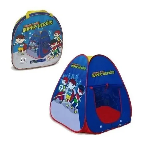 Barraca Grande Infantil Dobrável Cabana Super Heroi Menino Foto 1