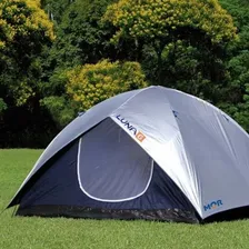 Barraca ImpermeƔvel Acampamento Camping 6 Pessoas Mor Cor Prata/Azul Foto mini 2