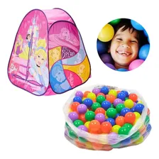 Barraca Infantil Bolinhas Tenda Princesas Casinha Menina Kit Foto mini 1