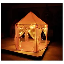 Barraca Infantil Dobrável Tenda Castelo Das Princesas Led Foto mini 2