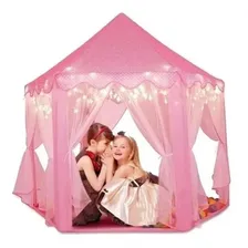 Barraca Infantil Dobrável Tenda Castelo Das Princesas Led Foto mini 1
