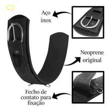 Barrigueira Neoprene Prova Baliza Quarto De Milha Cela Sela Preto Ranch Tex Foto mini 4
