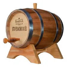 Barril Carvalho P/ Cachaça 5 Litros Com Personalização Foto  mini 1