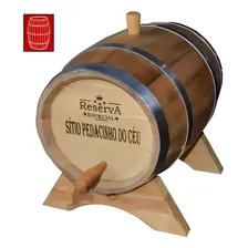 Barril Carvalho P/ Cachaça 5 Litros Com Personalização Foto mini 2