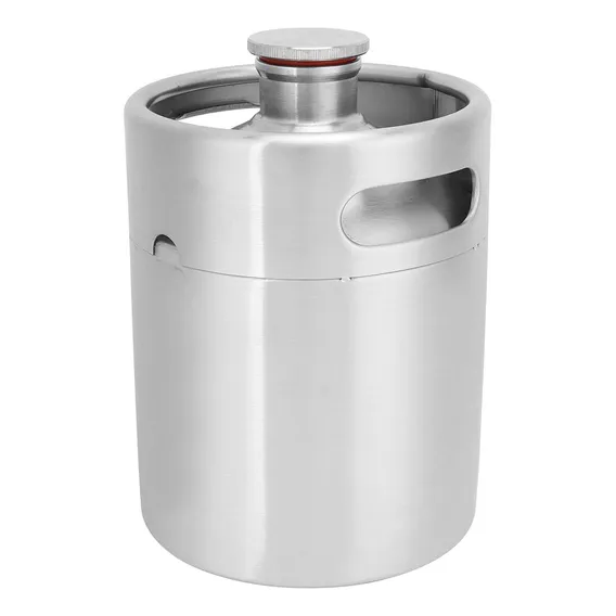 Barril Cerveja Carbonatada 2l Inox Mini Keg Growler Foto 1