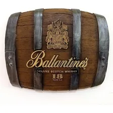 Barril Horizontal Decorativo - Ballantines Whisky Foto mini 1