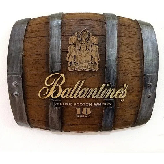 Barril Horizontal Decorativo - Ballantines Whisky Foto 1