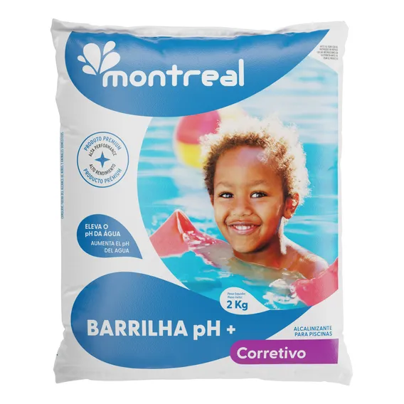 Barrilha 2 Kg Elevador De Ph + Montreal Foto 1