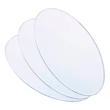 Base Acrilica 50 10x6 50 8x5 Oval 40 7cm Redonda Cor Transparente Foto mini 1