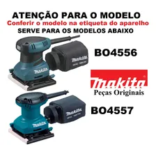 Base Almofada P/lixadeira Orbital Makita Bo4556 E Bo4557 Foto mini 2