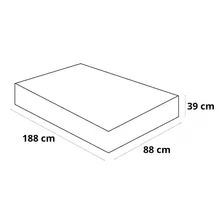 Base Box Baú Solteiro Corino Ortobom 39x88x188cm Foto mini 2