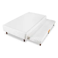 Base Box Cama Auxiliar Bibox Orthocrin Branco Solteiro King Foto  mini 1