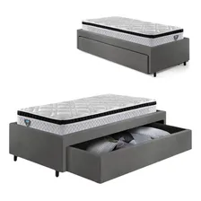 Base Box Cama Solteiro Sapateira E Colchão Foto  mini 1