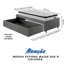 Base Box Cama Solteiro Sapateira E Colchão Foto mini  2