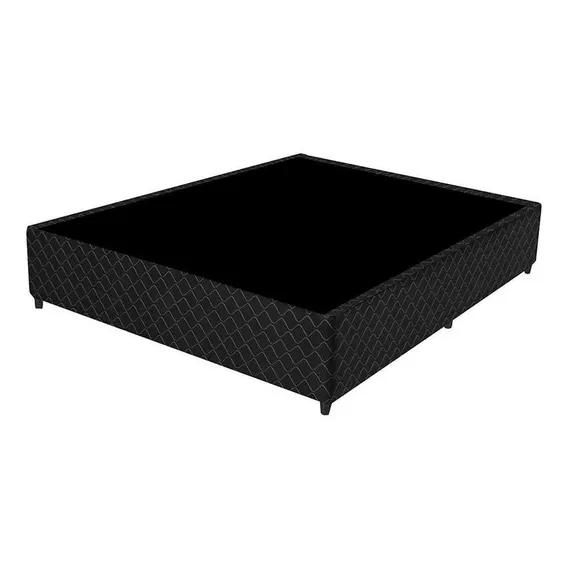 Base Cama Box Casal Gazin Sommie 138 - Preto Foto 1