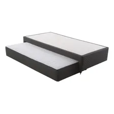Base Cama Box Solteiro Herval Luiggi Com Colchão Auxiliar Foto  mini 1