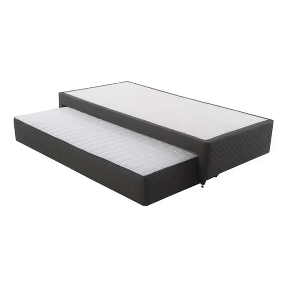 Base Cama Box Solteiro Herval Luiggi Com Colchão Auxiliar Foto 1