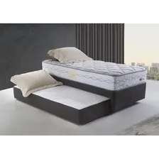 Base Cama Box Solteiro Herval Luiggi Com Colchão Auxiliar Foto mini  2
