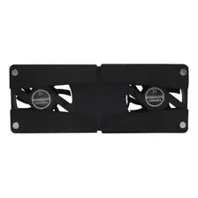 Base Cooler Dobrável Para Notebook 17x6,5x2cm Usb Preta Foto mini  2