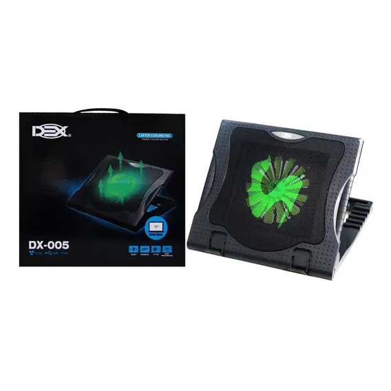 Base Cooler Notebook Até 17 Polegadas 6 NÃveis 2 Usb Dex Foto 1