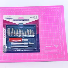 Base Corte A3 45x30 Cm + Kit Estilete Bisturi Com 13 Peças Foto mini 2