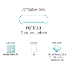 Base De Corte Silhouette Portrait 20x30 Com Cola - Com 4 Und Foto mini 2