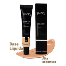 Base de maquiagem líquida Fand Bases Liquida Base Mate Alta Cobertura Makeup maquiagem profissional liquida fand vegana oil free resistente a agua sem parabeno tom 07 - 30mL 30g Foto mini 1