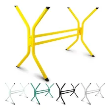 Base De Mesa De Jantar Madri Para Tampos Até 1,40m X 0,80m Cor Amarelo Foto mini 1