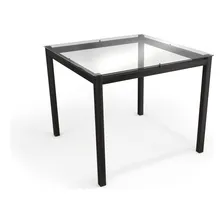 Base De Mesa Reno M002 Kappesberg Preta Para Vidro 90x90cm Foto mini 3