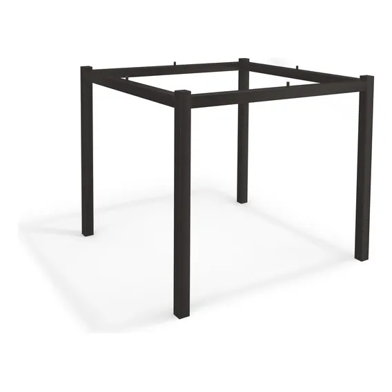 Base De Mesa Reno M002 Kappesberg Preta Para Vidro 90x90cm Foto 1