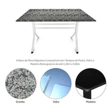 Base De Mesa Retangular Nápoles Para Tampo Até 1,20x0,80 Foto mini 3