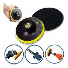 Base Disco De Lixa Velcro 100mm X M14 Adaptador Furadeira Foto mini 1