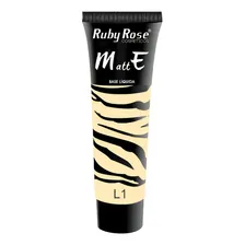 Base Liquida Matte Alta Cobertura By Ruby Rose Tono L1 Foto  mini 1