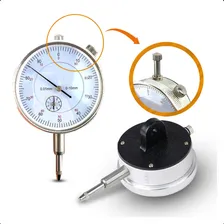 Base Magnética Com Relógio Comparador E Haste Pms M10 Foto mini  2
