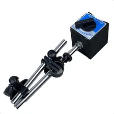 Base Magnética Com Relógio Comparador E Haste Pms M10 Foto mini  3