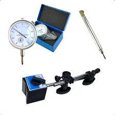 Base Magnética Com Relógio Comparador E Haste Pms M10 Foto  mini 1